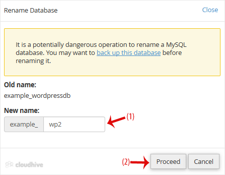 Cara Mengganti Nama Database di cPanel