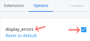 Cara Mengaktifkan atau Menonaktifkan display_errors dengan CloudLinux PHP Selector di cPanel