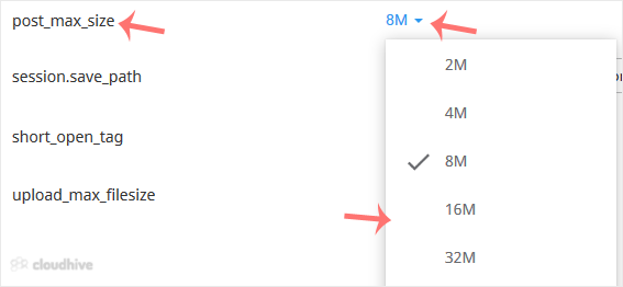 Cara Menambah Nilai post_max_size PHP dengan CloudLinux PHP Selector di cPanel