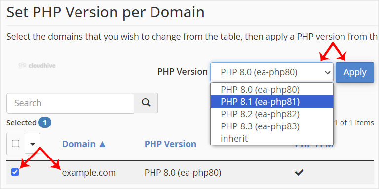 Cara Mengatur Versi PHP Berbeda per Domain di cPanel