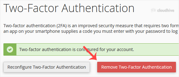 Cara Menonaktifkan Two-Factor Authentication (2FA) di Akun cPanel