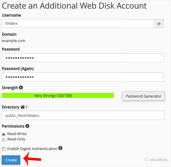 Cara Membuat Akun Web Disk Tambahan di cPanel