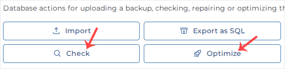 Cara Mengecek atau Mengoptimasi Database di DirectAdmin