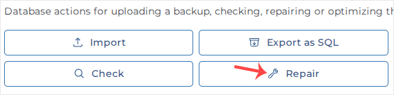 Cara Memperbaiki (Repair) Database di DirectAdmin