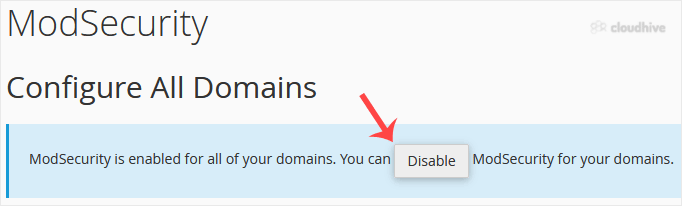 Cara Mengaktifkan atau Menonaktifkan ModSecurity di cPanel