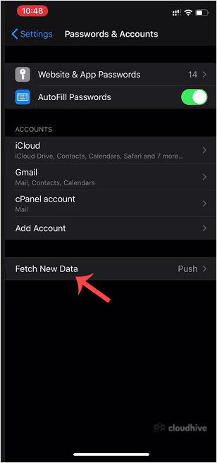 Cara Sinkronisasi Email cPanel Secara Otomatis di iPhone/iOS
