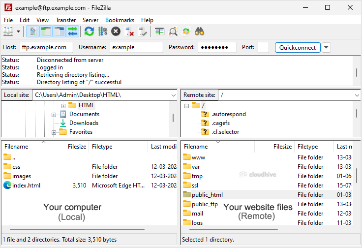 Cara Terhubung ke FTP Menggunakan FileZilla