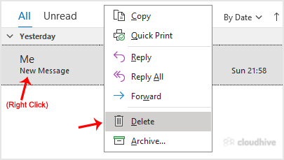 Cara Menghapus Pesan Email di Outlook 2021