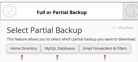 Cara Mengunduh Backup Home Directory, MySQL, atau Email Saja