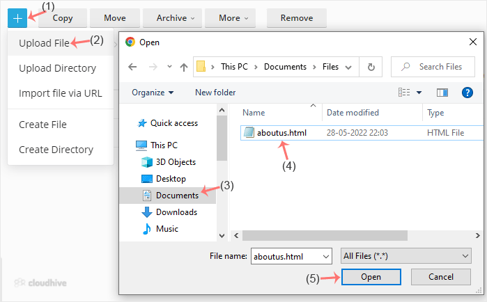 Cara Upload File melalui File Manager Plesk