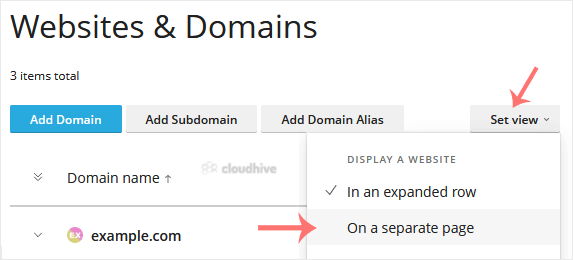 Cara Mengaktifkan Tampilan Domain Terpisah (Isolated Domain View) di Plesk