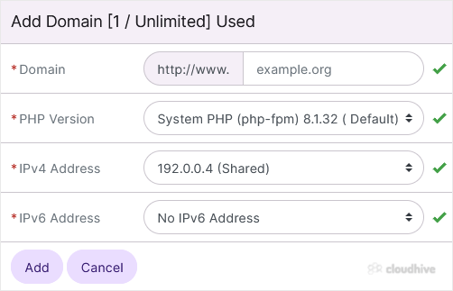 Cara Menambahkan Secondary Domain di SiteWorx