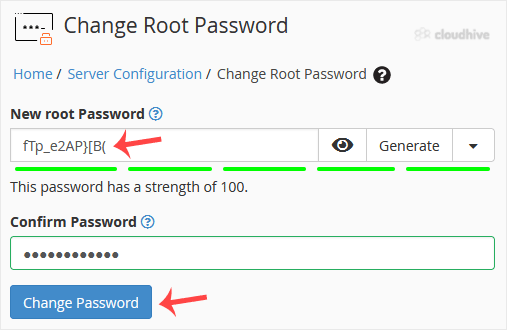 Cara Mengganti Password Root melalui WHM